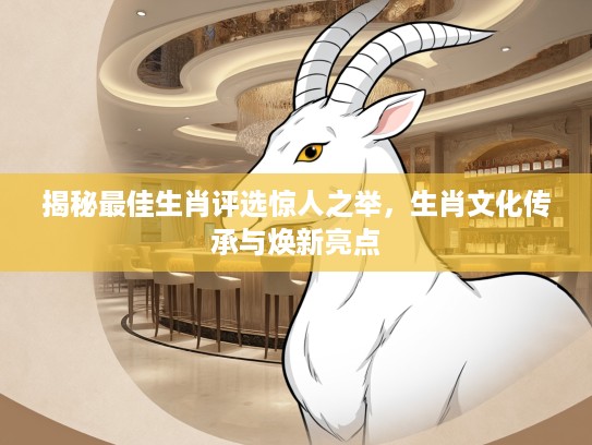揭秘最佳生肖评选惊人之举，生肖文化传承与焕新亮点