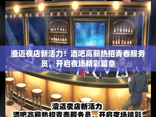 澄迈夜店新活力！酒吧高薪热招青春服务员，开启夜场精彩篇章