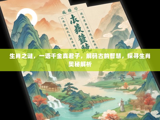 生肖之谜，一语千金真君子，解码古韵智慧，探寻生肖奥秘解析