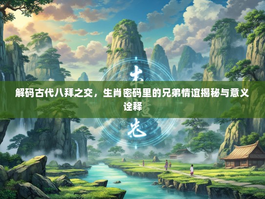 解码古代八拜之交，生肖密码里的兄弟情谊揭秘与意义诠释