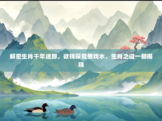 解密生肖千年迷踪，欲钱探鸳鸯戏水，生肖之谜一朝揭晓