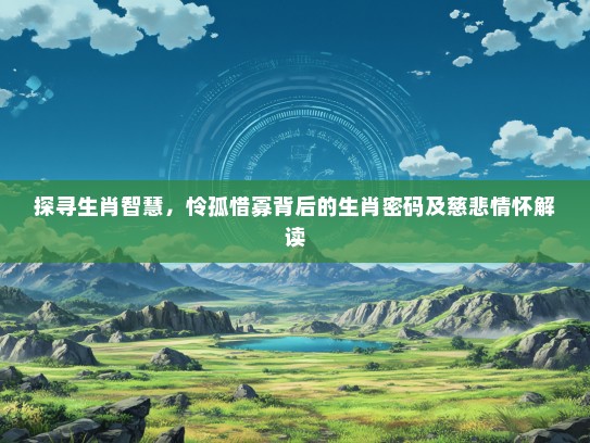 探寻生肖智慧，怜孤惜寡背后的生肖密码及慈悲情怀解读