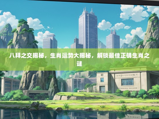 八拜之交揭秘，生肖运势大揭秘，解锁最佳正确生肖之谜