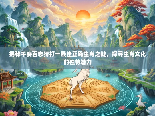 揭秘千姿百态猜打一最佳正确生肖之谜，探寻生肖文化的独特魅力