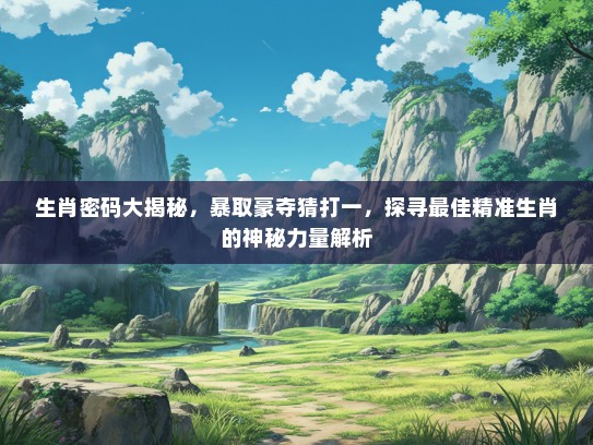 生肖密码大揭秘，暴取豪夺猜打一，探寻最佳精准生肖的神秘力量解析