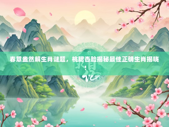 春意盎然解生肖谜题，桃腮杏脸揭秘最佳正确生肖揭晓！