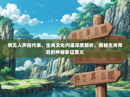 悄无人声指代表，生肖文化内涵深度解析，揭秘生肖背后的神秘象征意义