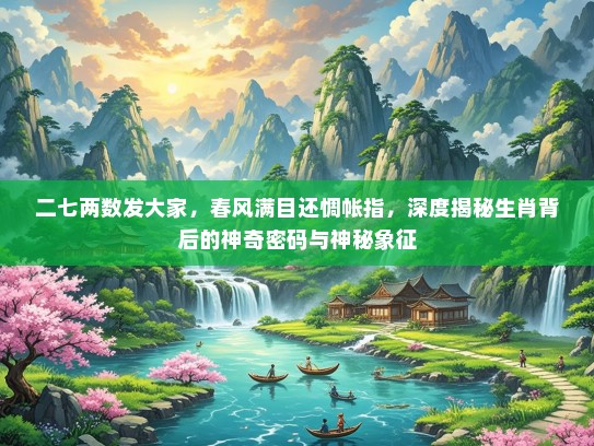 二七两数发大家，春风满目还惆帐指，深度揭秘生肖背后的神奇密码与神秘象征