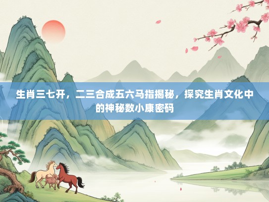 生肖三七开，二三合成五六马指揭秘，探究生肖文化中的神秘数小康密码