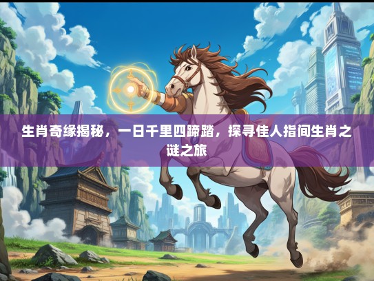 生肖奇缘揭秘，一日千里四蹄踏，探寻佳人指间生肖之谜之旅