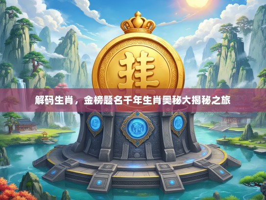 解码生肖，金榜题名千年生肖奥秘大揭秘之旅