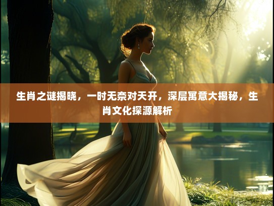 生肖之谜揭晓，一时无奈对天开，深层寓意大揭秘，生肖文化探源解析
