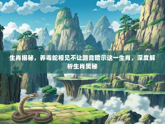 生肖揭秘，养毒蛇相见不让路竟暗示这一生肖，深度解析生肖奥秘