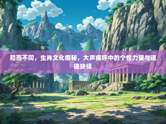 和而不同，生肖文化揭秘，大声疾呼中的个性力量与道德抉择