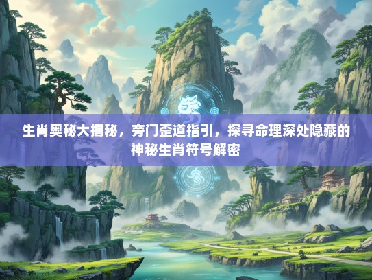 生肖奥秘大揭秘，旁门歪道指引，探寻命理深处隐藏的神秘生肖符号解密