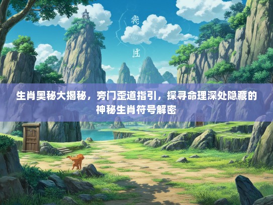 生肖奥秘大揭秘，旁门歪道指引，探寻命理深处隐藏的神秘生肖符号解密