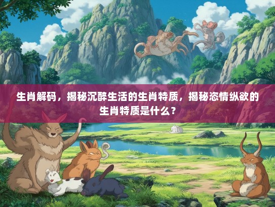 生肖解码，揭秘沉醉生活的生肖特质，揭秘恣情纵欲的生肖特质是什么？