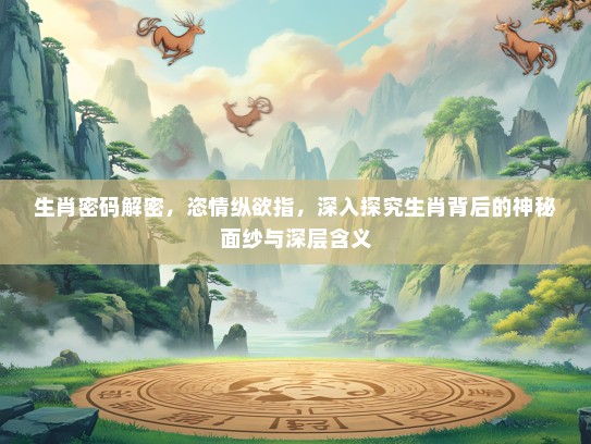 生肖密码解密，恣情纵欲指，深入探究生肖背后的神秘面纱与深层含义