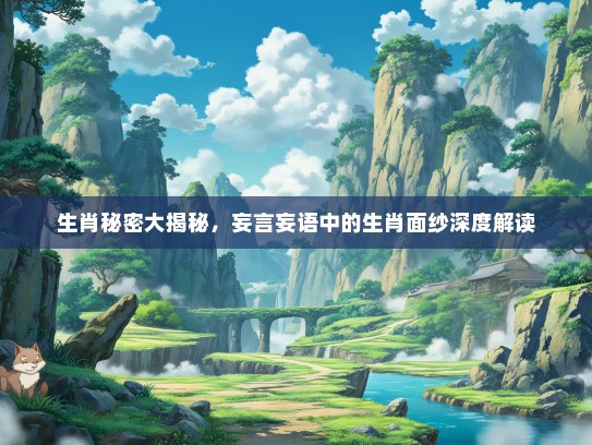 生肖秘密大揭秘，妄言妄语中的生肖面纱深度解读