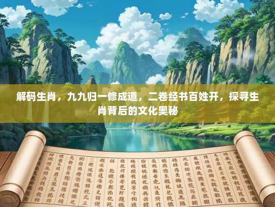 解码生肖，九九归一修成道，二卷经书百姓开，探寻生肖背后的文化奥秘