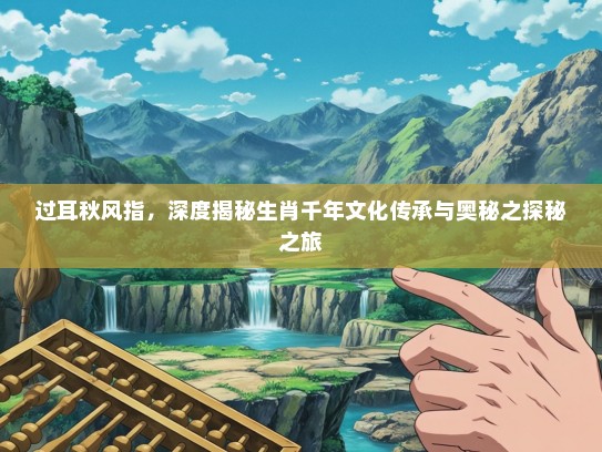 过耳秋风指，深度揭秘生肖千年文化传承与奥秘之探秘之旅
