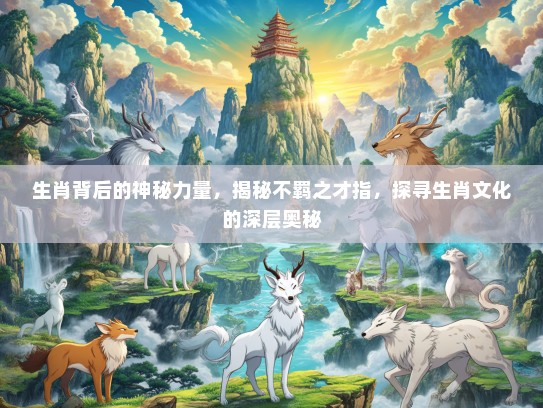 生肖背后的神秘力量，揭秘不羁之才指，探寻生肖文化的深层奥秘