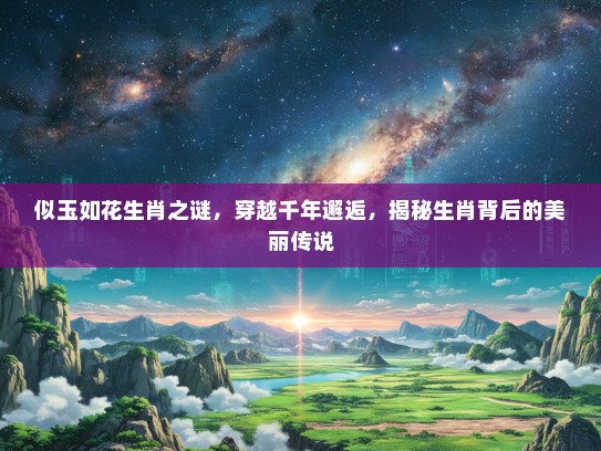 似玉如花生肖之谜，穿越千年邂逅，揭秘生肖背后的美丽传说