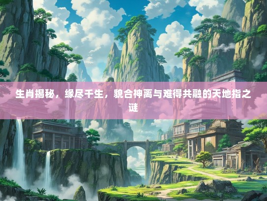生肖揭秘，缘尽千生，貌合神离与难得共融的天地指之谜