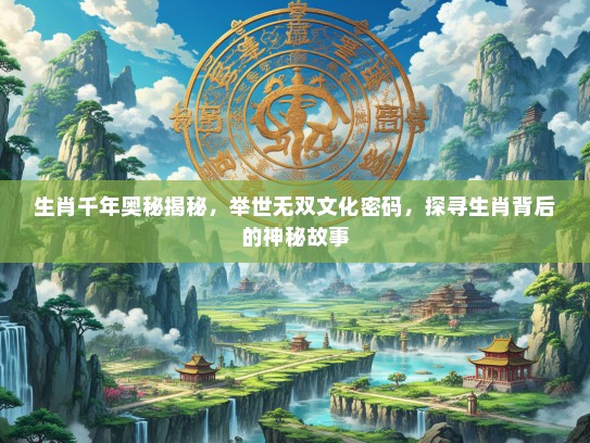 生肖千年奥秘揭秘，举世无双文化密码，探寻生肖背后的神秘故事