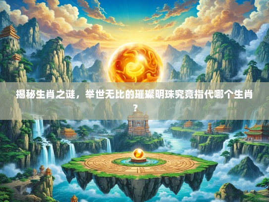 揭秘生肖之谜，举世无比的璀璨明珠究竟指代哪个生肖？
