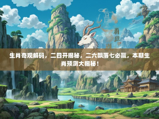 生肖奇观解码，二四开揭秘，二六飘落七必赢，本期生肖预测大揭秘！