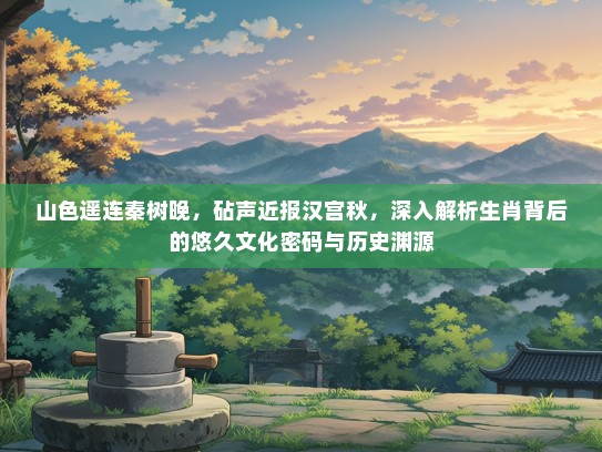 山色遥连秦树晚，砧声近报汉宫秋，深入解析生肖背后的悠久文化密码与历史渊源