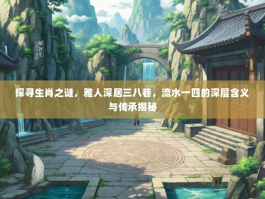 探寻生肖之谜，雅人深居三八巷，流水一四的深层含义与传承揭秘