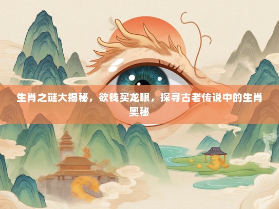 生肖之谜大揭秘，欲钱买龙眼，探寻古老传说中的生肖奥秘