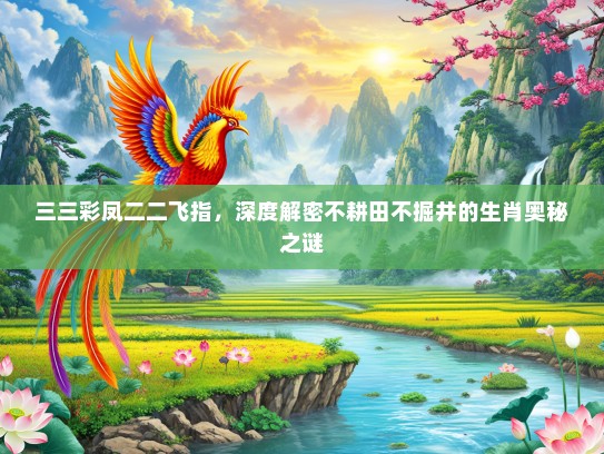 三三彩凤二二飞指，深度解密不耕田不掘井的生肖奥秘之谜